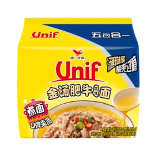 统一Unif金汤肥牛风味面方便面速食面条袋装早餐宿舍