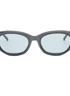 未来感窄框猫眼太阳镜可配度数女