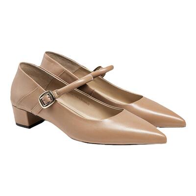 单鞋女百搭中跟时装通勤玛丽珍鞋