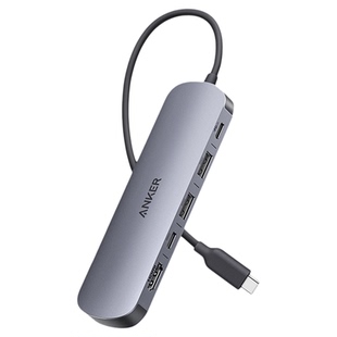 Anker安克7合1多功能拓展坞笔记本扩展坞适用于Macbook电脑Pro转换器HDMI高清双屏4K接口typecPD供电转接头