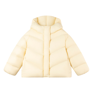 MUCMUKN【三防安心绒】奶黄包蓬松羽绒服90绒保暖外套女童冬新款