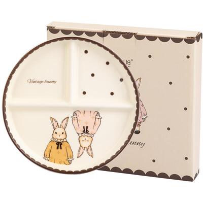 摩登主妇分格设计陶瓷材质餐盘