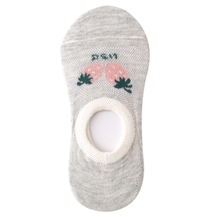 儿童船袜女童袜子夏季薄款大童纯棉女宝宝女孩春秋防滑不掉跟短袜