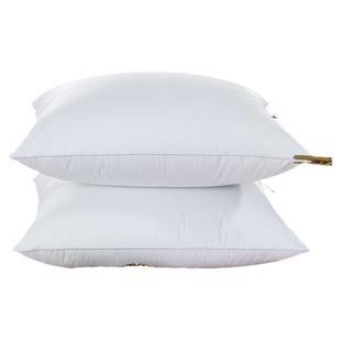 凡泰斯克家纺超柔软舒适弹性羽丝绒枕芯按摩保健白色护颈单人枕芯