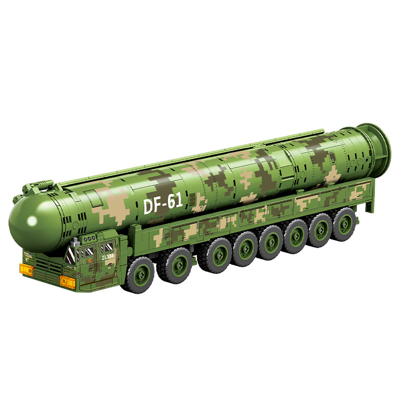 森宝积木军事强国雄风东风系列DF61DF21DF17导弹车模型拼装玩具男