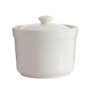 陶瓷隔水炖盅蒸鸡蛋羹碗带盖厨房家用燕窝银耳炖汤圆罐可高压白瓷