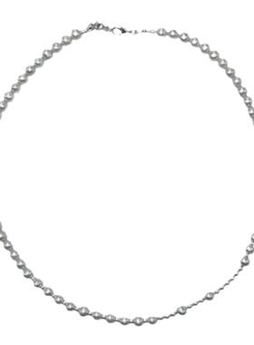 waki珍珠海项链小众串珠首饰