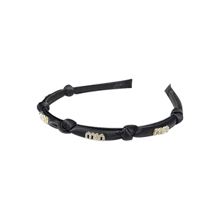 精致水钻字母细发箍高颅顶高级感气质压发头箍女网红2026新款头饰