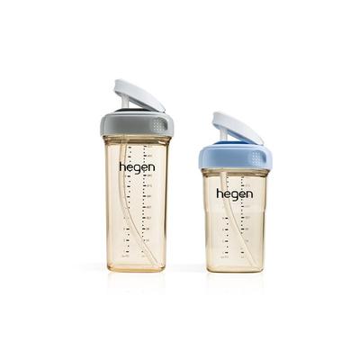 Hegen海格恩婴儿吸管杯6个月宝宝水杯组合儿童专用直饮吸管牛奶杯