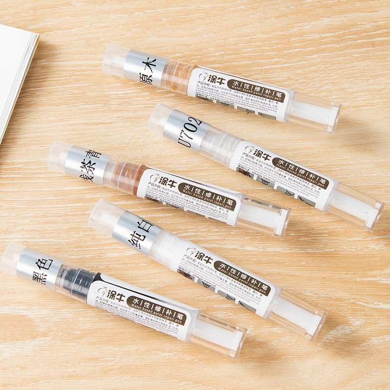 水性修补笔批发实木家具踢脚线补漆漆漆铝合金修复门窗掉色笔修