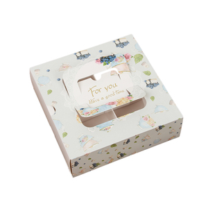 创意手提式6粒蛋黄酥盒子包装盒4粒雪媚娘青团纸盒子中秋月饼礼盒