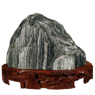 泰山石敢当天然原石室内泰山石靠山石办公室客厅补角旺宅石头摆件