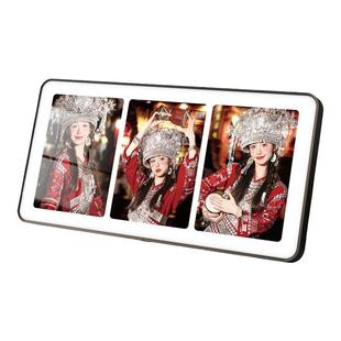 写真照片定制宫格相框打印婚纱照全家福相片相册水晶摆件高级感