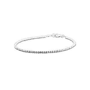 小珠子手链极细原创简约女 925纯银珠圆珠宝宝款日韩手串生日礼物