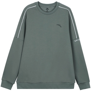 安踏卫衣男款2026春季新款男装青少年长袖t恤内搭男士圆领卫衣男