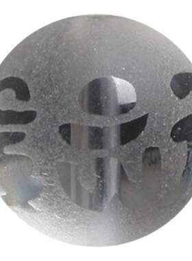 天然白水晶磨砂六子真言散珠子