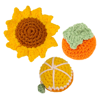 毛绒钩织好事发生挂件手工编织成品毛线柿子好柿花生钥匙扣小配饰