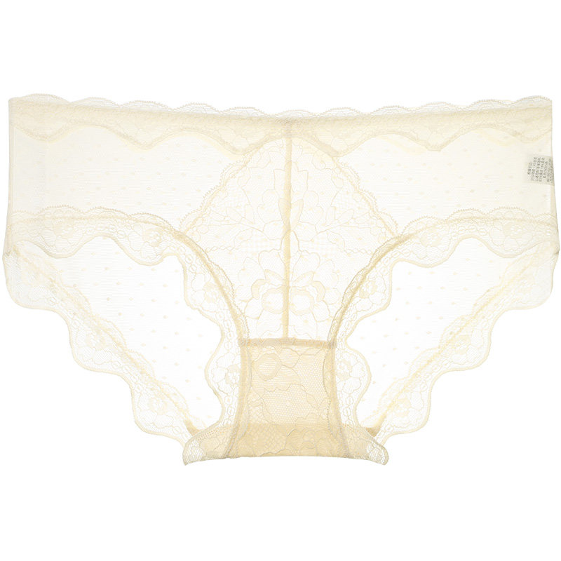 歌瑞尔2026新款蕾丝内裤女款高档棉质裆裸感透气低腰不夹臀三角裤