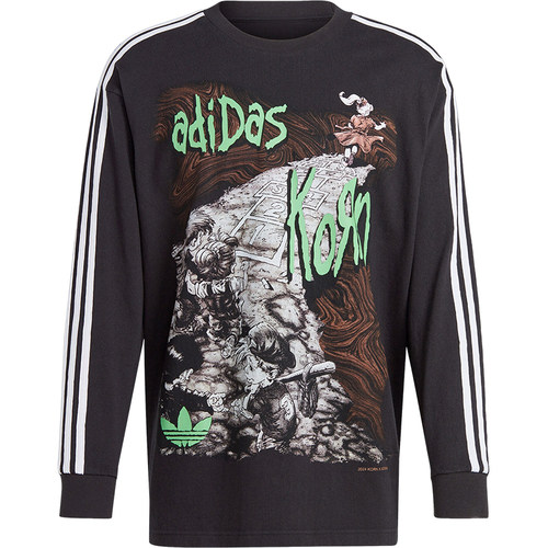 Adidas/阿迪达斯正品LONGLSEEVE KORN三叶草男士T恤IW7523