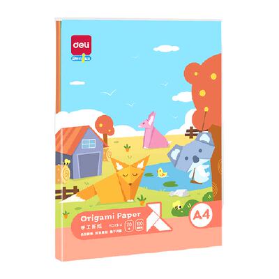 得力卡纸色彩鲜艳手工折纸大全