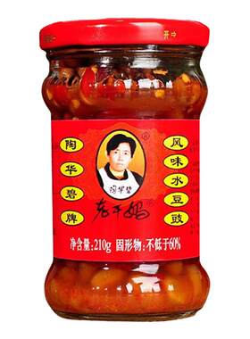 老干妈风味水豆豉210g瓶装下饭菜