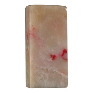 西泠印社巴林鸡血石素钮长方章印材书法国画藏书章手工篆刻石材精品印石姓名定制刻字节日商务送礼收藏