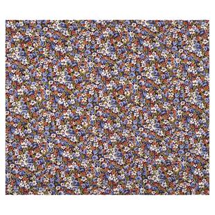 日本进口布料hokkoh60支Lawn棉纯棉深色透气手工裙子服装繁茂花林