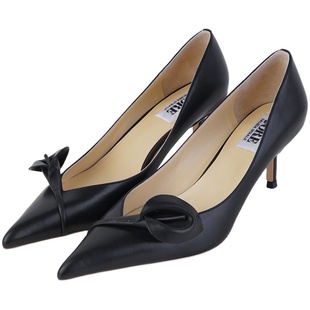 IORE设计师原创 简洁雅致马蹄莲小牛皮细跟高跟尖头单鞋婚鞋