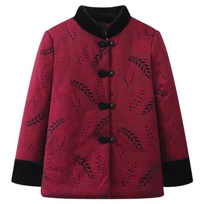 奶奶冬装保暖棉袄女妈妈外套加绒