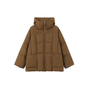 bbfer本依凡冬季连帽羽绒服女短款加厚保暖面包服外套0274