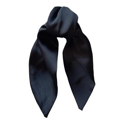 韩国简约缎面蝴蝶结飘马尾抓夹