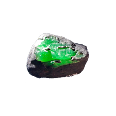 翡翠原料玉石片料毛料片料改口手镯吊坠缅甸原产地直播代购不包邮