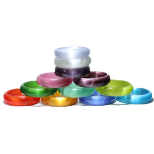 正品人造水晶猫眼石手镯手链串首饰女礼物彩色白绿粉1825mm面宽