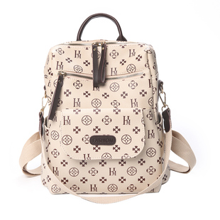 ins超火的双肩包女韩版2025新款学生书包复古时尚软皮上班旅行背