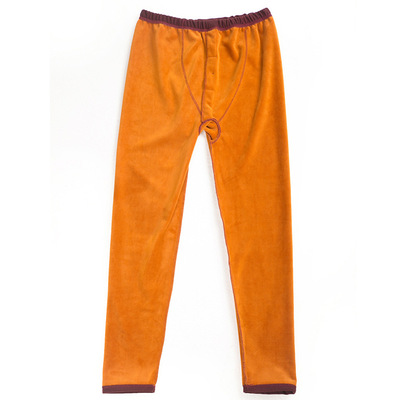 男士加肥纯棉高腰保暖裤