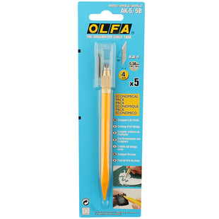 败家实验 网红小黄日本OLFA爱利华AK-5笔刀橡皮章模型手工雕刻片