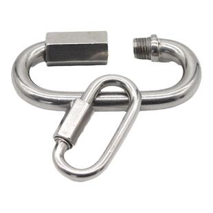 304不锈钢快速接环连接环跑道扣攀岩登山扣链条链接扣M3.5M4M5M6