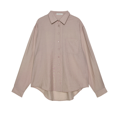 ROW风褶皱防晒衬衫半裙套装