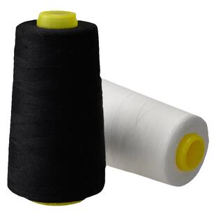 柳青牌403家用 黑白色缝纫机线细线宝塔线高速涤纶缝纫线被套床单