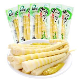 艾园泡椒尖尖笋泡椒竹笋野山椒脆笋尖小包装开袋即食休闲零食小吃