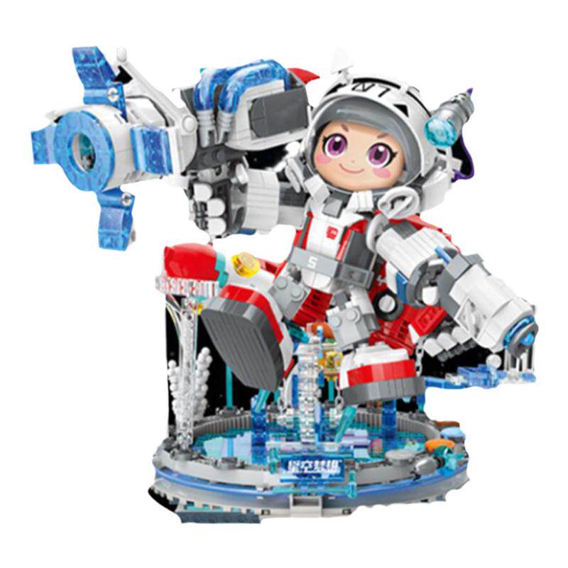 TOPTOY星空梦想王者荣耀鲁班七号中国积木拼搭摆件儿童玩具男礼物