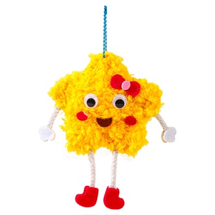 六一儿童节手工diy挂件幼儿园半成品材料包活动缝缝乐穿线画玩具
