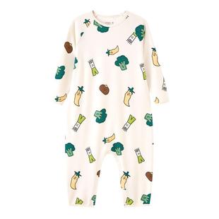 小番薯potatokids儿童连体睡衣男童2025秋季新款防踢女童连体睡袋