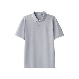 【新疆棉弹力抗菌】金利来T恤衫男款短袖休闲云盾7A有领polo衫男