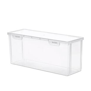 透明收纳箱家用塑料整理储物盒杂物玩具放桌游多功能收纳一目了然