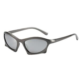 新款Y2K不规则异型大框街拍复古几何墨镜时髦B家太阳眼镜防紫外线