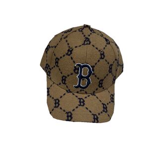 韩国MLB帽子羊毛混纺保暖男女棒球帽休闲圆顶字母满标复古鸭舌帽