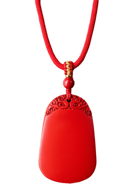 【平安无事】朱砂无事牌吊坠