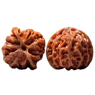 山中玉野生文玩核桃精品老树高抛精对苹果园狮子头盘手把件女男士