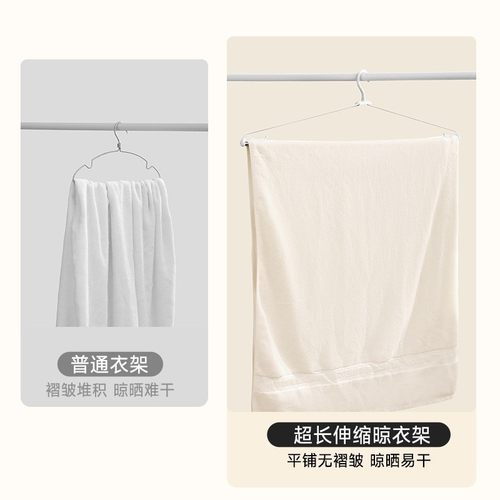 晾衣杆可伸缩阳台晾衣架带防风挂架夹卫生间床单撑杆晾晒架浴巾